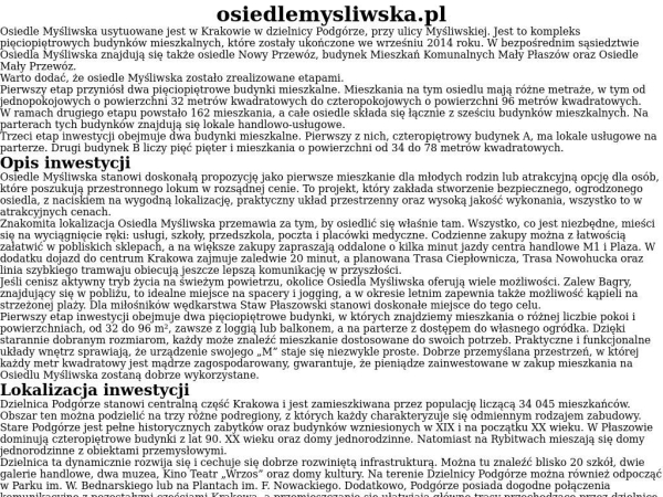 osiedlemysliwska.pl