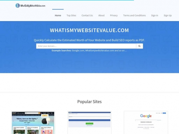 whatismywebsitevalue.com